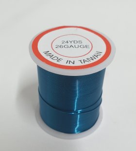 Beading Wire 26 gauge Blue 21 metre roll Beading Wire 26 gauge Blue 21 metre roll