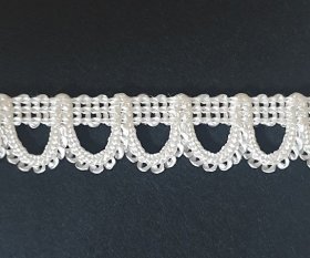 Buttonhole Braid White, price per mtr Buttonhole Braid White, price per mtr