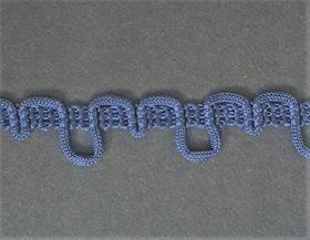 Buttonhole Braid Navy, price per mtr Buttonhole Braid Navy, price per mtr