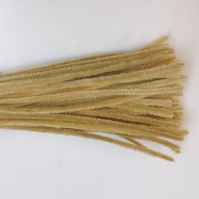 Chenille Sticks 6mm; Beige Chenille Sticks 6mm; Beige