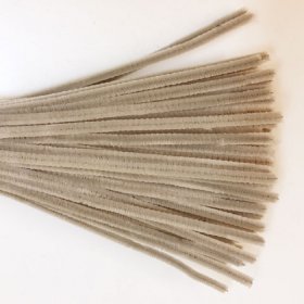 Chenille Sticks 6mm; Grey Chenille Sticks 6mm; Grey