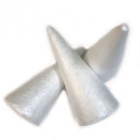 150mm White Polystyrene Foam Cone 150mm White Polystyrene Foam Cone