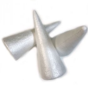 200mm White Polystyrene Foam Cone 200mm White Polystyrene Foam Cone