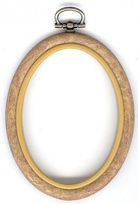 Flexi Hoop Oval 2x3in; Wood Grain 1p Flexi Hoop Oval 2x3in; Wood Grain 1p
