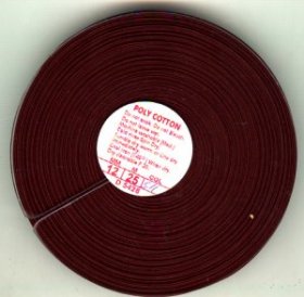 25mtr x 12mm Bias Binding Brown Folded 25mtr x 12mm Bias Binding Brown Folded