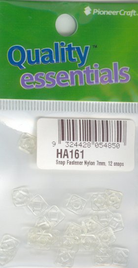 Snap Fastener Nylon 7mm, 10snaps Snap Fastener Nylon 7mm, 10snaps