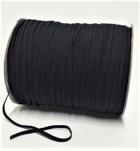 Knitted Elastic 3mm Black Full Roll 320m Knitted Elastic 3mm Black Full Roll 320m