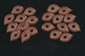 Koala Eyelids Brown 2 pairs - 16mm Koala Eyelids Brown 2 pairs - 16mm