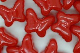 Butterfly Bead Opaque; Red 25g (approximately (56p) Butterfly Bead Opaque; Red 25g (approximately (56p)