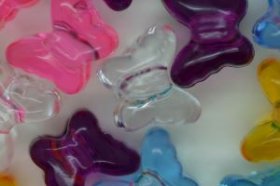 Butterfly Bead Transparent; Multi 25g (approximately 56p) Butterfly Bead Transparent; Multi 25g (approximately 56p)