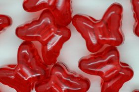 Butterfly Bead Transparent; Raspberry 25g (approximately 56p) Butterfly Bead Transparent; Raspberry 25g (approximately 56p)