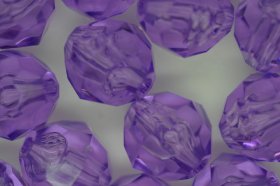 12mm Facet Bead Transparent; Amethyst 25g (approximately 33p) 12mm Facet Bead Transparent; Amethyst 25g (approximately 33p)