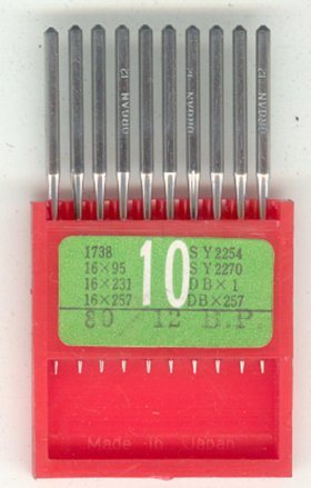 Overlocking Needles 80/12 Ballpoint (pack x10) Overlocking Needles 80/12 Ballpoint (pack x10)
