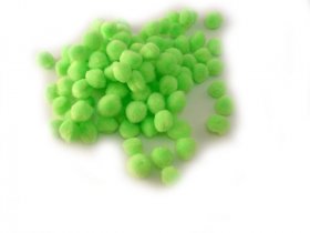 Pom Poms / Chenille Poms/ 10mm Neon Green Pom Poms / Chenille Poms/ 10mm Neon Green