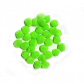 Pom Poms / Chenille Poms/ 13mm Neon Green Pom Poms / Chenille Poms/ 13mm Neon Green