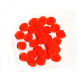 Pom Poms / Chenille Poms/ 13mm Orange Pom Poms / Chenille Poms/ 13mm Orange