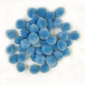 Pom Poms / Chenille Poms/ 25mm Light Blue Pom Poms / Chenille Poms/ 25mm Light Blue