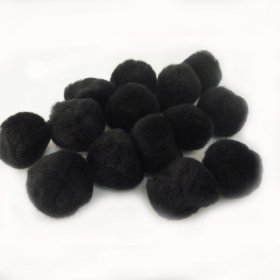 Pom Poms / Chenille Poms/ 38mm Black Pom Poms / Chenille Poms/ 38mm Black