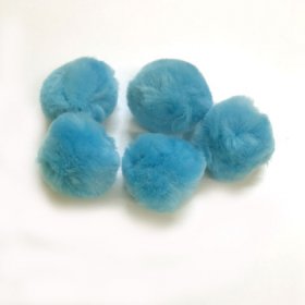 Pom Poms / Chenille Poms/ 38mm Turquoise Pom Poms / Chenille Poms/ 38mm Turquoise