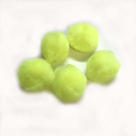 Pom Poms / Chenille Poms/ 38mm Neon Yellow Pom Poms / Chenille Poms/ 38mm Neon Yellow