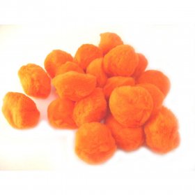 Pom Poms / Chenille Poms/ 50mm Orange Pom Poms / Chenille Poms/ 50mm Orange