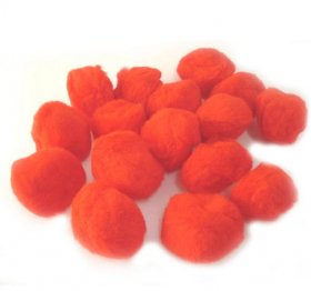 Pom Poms / Chenille Poms/ 50mm Red Pom Poms / Chenille Poms/ 50mm Red
