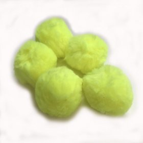 Pom Poms / Chenille Poms/ 50mm Yellow Pom Poms / Chenille Poms/ 50mm Yellow
