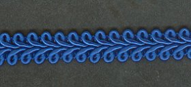 Gimp Braid per mtr; Irish Blue, 6.5 cut length