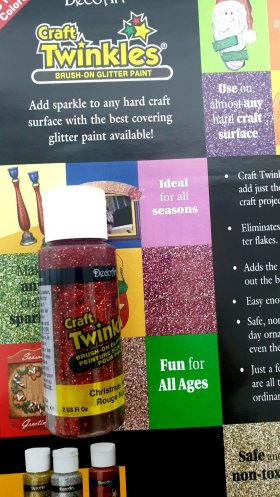 DecoArt Craft Twinkles 2oz Xmas Red DecoArt Craft Twinkles 2oz Xmas Red