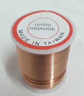 Beading Wire 20 gauge Copper 9 metre roll Beading Wire 20 gauge Copper 9 metre roll