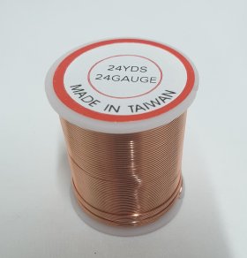 Beading Wire 24 guage Copper 21 metre roll Beading Wire 24 guage Copper 21 metre roll