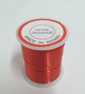 Beading Wire 26 gauge Red 21 metre roll Beading Wire 26 gauge Red 21 metre roll