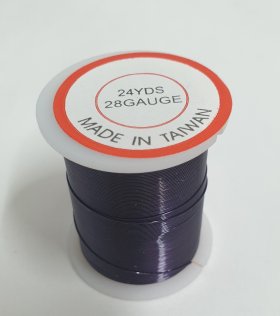 Beading Wire 28 gauge Purple 21 metre roll Beading Wire 28 gauge Purple 21 metre roll