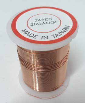 Beading Wire 28 gauge Copper 21 metre roll Beading Wire 28 gauge Copper 21 metre roll