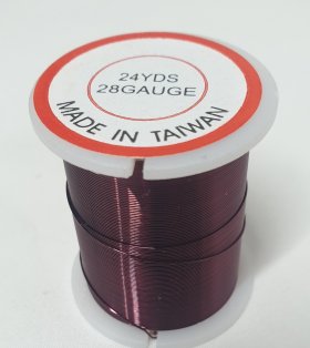 Beading Wire 28 gauge Magenta 21 metre roll Beading Wire 28 gauge Magenta 21 metre roll