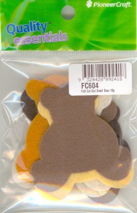 Felt Cut Out Small Bear Felt Cut Out Small Bear