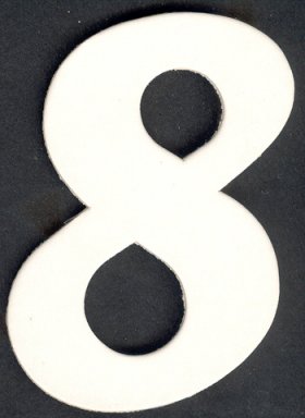 Numeral 8, 1 piece Numeral 8, 1 piece