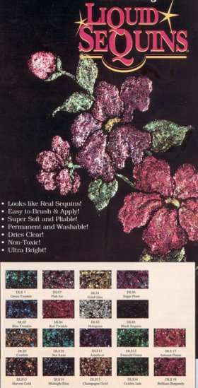 DecoArt Liquid Sequin Sample 12 DecoArt Liquid Sequin Sample 12