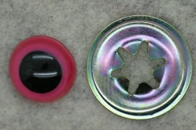 12mm Crystal Eye 10 Pack; Pink/Black 12mm Crystal Eye 10 Pack; Pink/Black