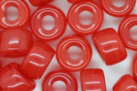 Czech Glass Pony Bead Opaque Red 25 grams Czech Glass Pony Bead Opaque Red 25 grams