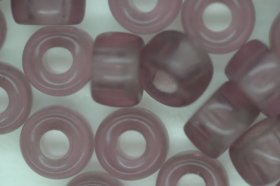 Czech Glass Pony Bead Transparent Mauve 25 grams Czech Glass Pony Bead Transparent Mauve 25 grams