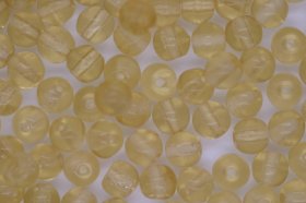 4mm Czech Round Bead; Transparent Topaz 25 grams 4mm Czech Round Bead; Transparent Topaz 25 grams