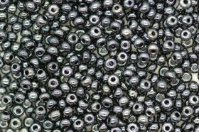 Czech Seed 11/0I R Iris; Gun Metal 100g Czech Seed 11/0I R Iris; Gun Metal 100g