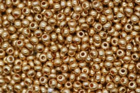 Czech Seed 11/0M R Metallic; Gold 100g Czech Seed 11/0M R Metallic; Gold 100g