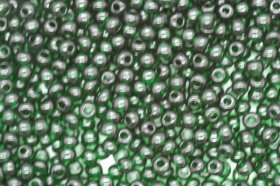 Czech Seed 11/0 R Transparent; Dark Green 100g Czech Seed 11/0 R Transparent; Dark Green 100g