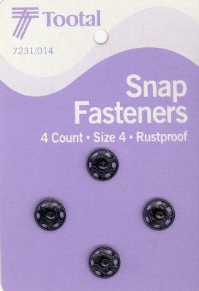 Snap Fastener 13mm Black Snap Fastener 13mm Black