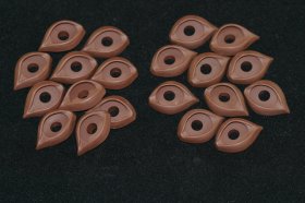 Koala Eyelids Brown 1 pair - 20mm Koala Eyelids Brown 1 pair - 20mm