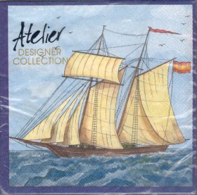 DecoArt Decor Napkin Sail Boat. 20p. DecoArt Decor Napkin Sail Boat. 20p.