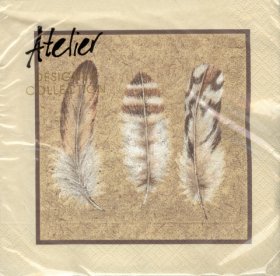 DecoArt Decor Napkin Feathers. 20p. DecoArt Decor Napkin Feathers. 20p.