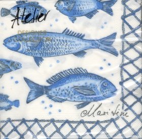 DecoArt Decor Napkin Fish. 20p. DecoArt Decor Napkin Fish. 20p.
